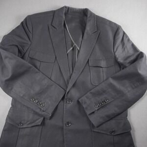 Linen Cotton 4 Pocket REISS Men's Blazer Sport Coat Jacket 44 Business Western